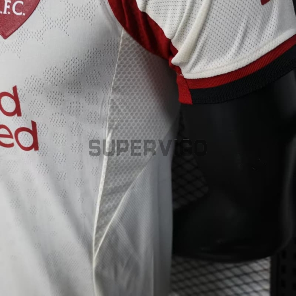 Camiseta Liverpool Segunda Equipación 2025/2026 Blanco (EDICIÓN JUGADOR)