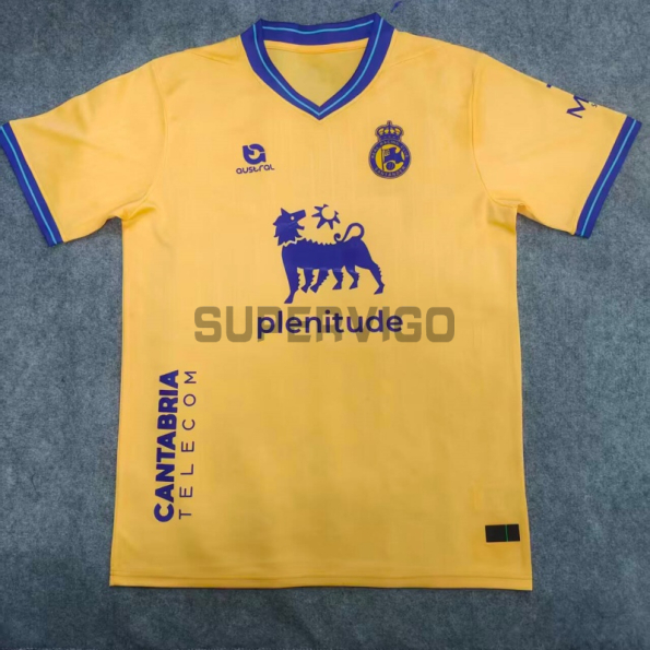 Camiseta Racing de Santander Tercera Equipación 2025/2026 Oro