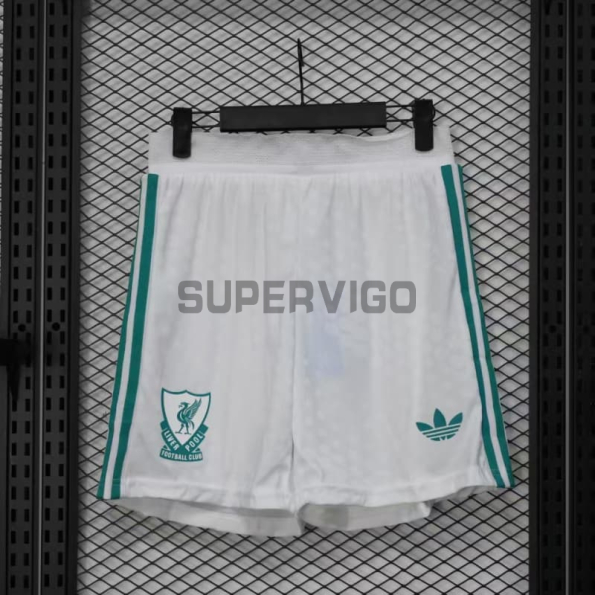 Pantalón Corto Liverpool Tercera Equipación 2025/2026 Blanco (EDICIÓN JUGADOR)