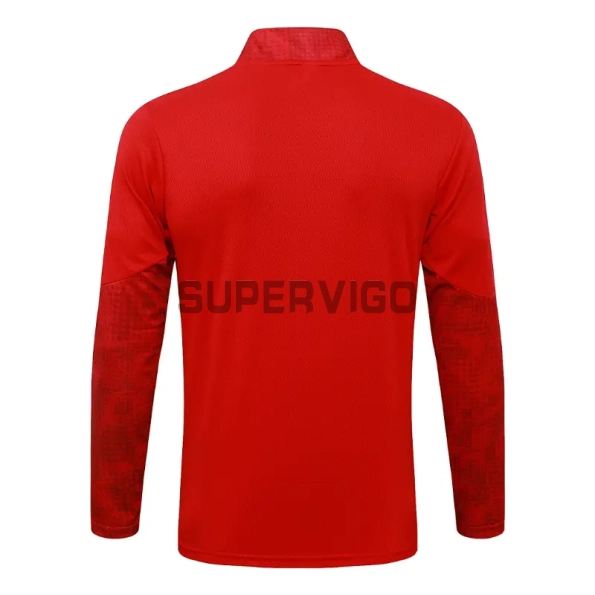 Sudadera De Entrenamiento AC Milan 2025/2026 Rojo/Blanco con Estampado