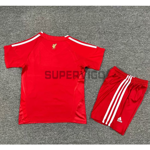 Camiseta Liverpool Primera Equipación Retro 2008/10 Niño Kit Rojo