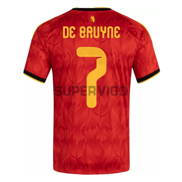 Camiseta De Bruyne 7 Bélgica Primera Equipación Mundial 2026 Rojo
