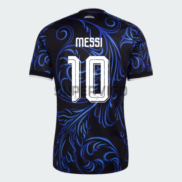 Camiseta Messi 10 Argentina Segunda Equipación Mundial 2026 Azul con FIFA2022