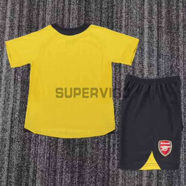 Camiseta Arsenal Segunda Equipación Retro 2005/06 Amarillo Niño Kit