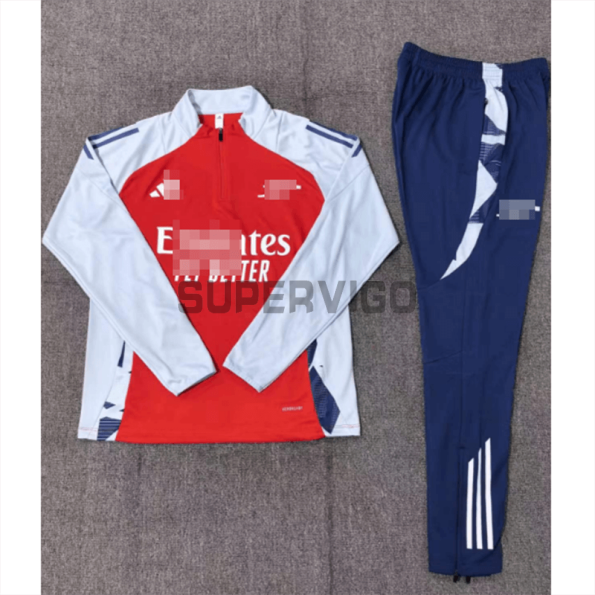 Sudadera De Entrenamiento Arsenal 2024/2025 Blanco/Rojo