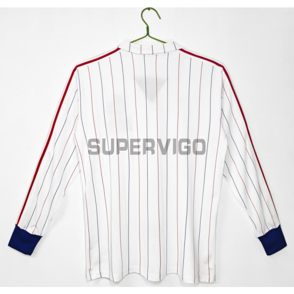 Camiseta Francia Segunda Equipación Retro 1980/82 ML Blanco