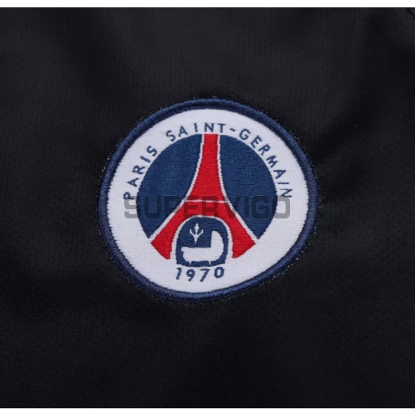 Camiseta PSG Tercera Equipación Retro 2001/02 Negro/Azul Marino Niño Kit