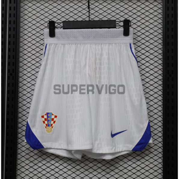 Pantalón Corto Croacia Primera Equipación Mundial 2026 Blanco (EDICIÓN JUGADOR)