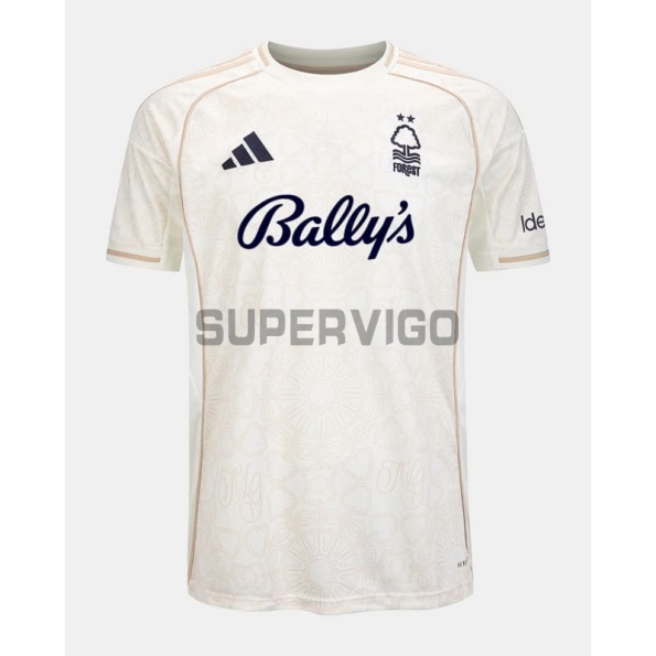 Camiseta Nottingham Forest Segunda Equipación 2025/2026 Blanco