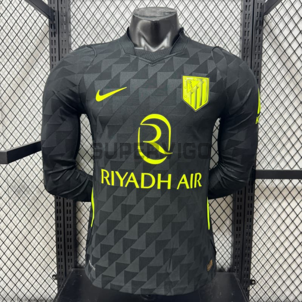 Camiseta Atlético de Madrid Segunda Equipación 2026/2027 ML Negro (EDICIÓN JUGADOR)