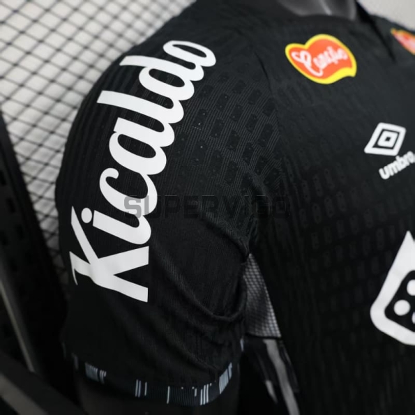 Camiseta Santos FC 2025/2026 Edición Especial Negro con Publicitario (EDICIÓN JUGADOR)