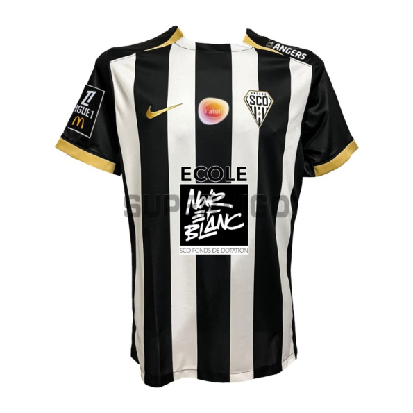 Camiseta Angers SCO Primera Equipación 2025/26 Negro/Blanco