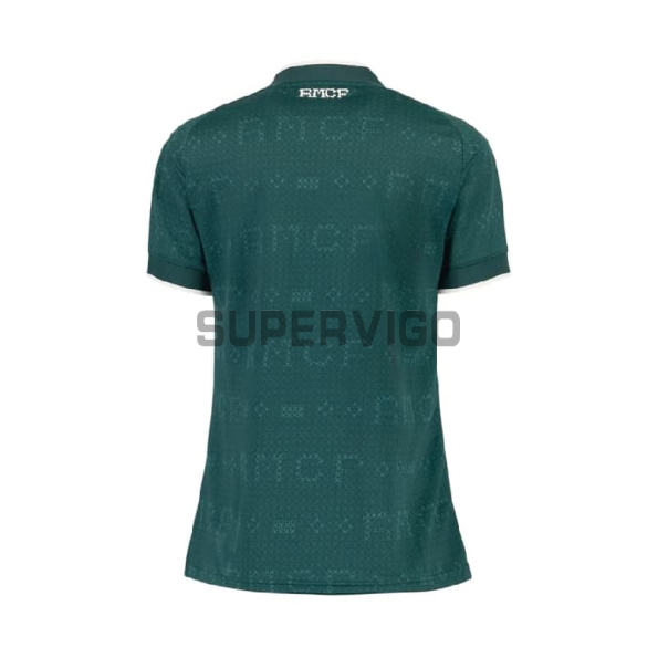 Camiseta Real Madrid Segunda Equipación 2026/2027 Verde Oscuro Mujer con Parche HP