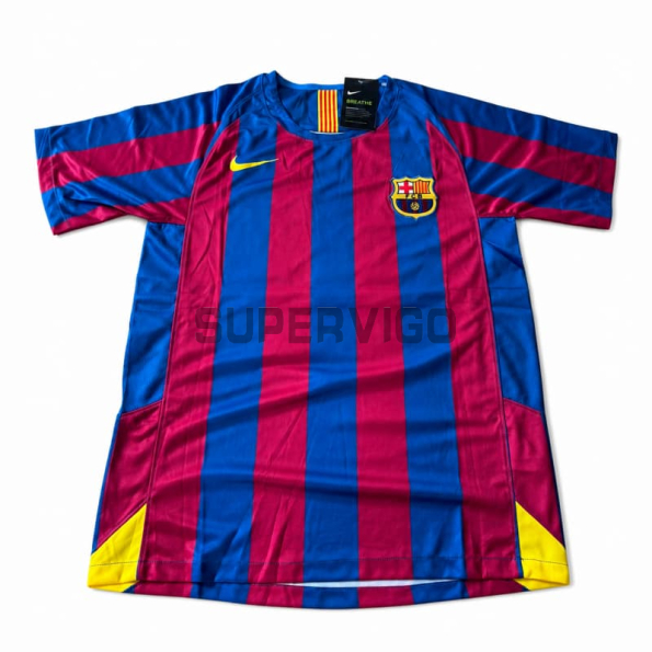 Camiseta RONALDINHO 10 Barcelona Primera Equipación Retro 2005/2006 Rojo/Azul