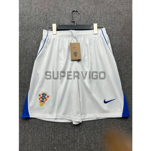 Pantalón Corto Croacia Primera Equipación Mundial 2026 Blanco