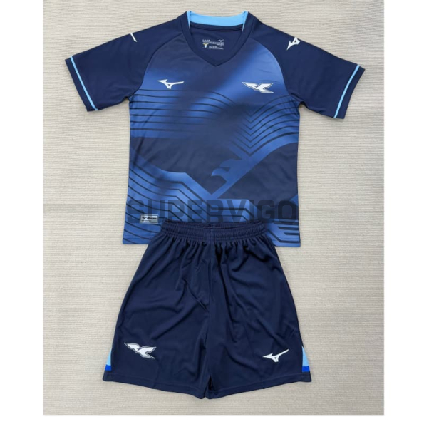 Camiseta Lazio Tercera Equipación 2025/2026 Azul Oscuro Niño Kit
