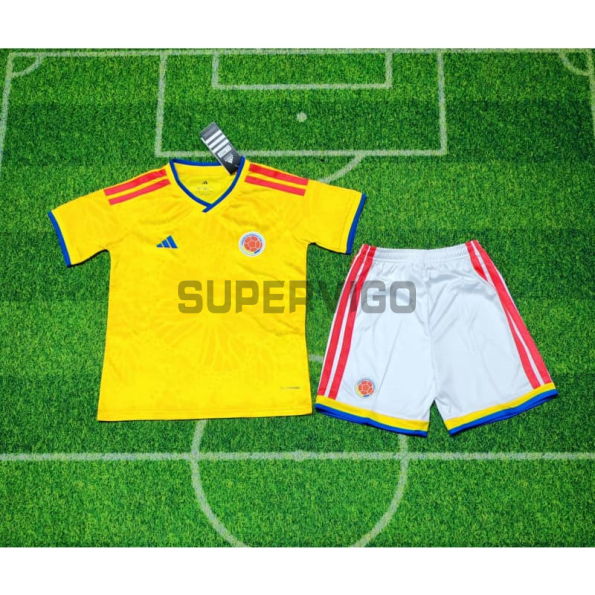 Camiseta Colombia 2026 Amarillo Niño Kit