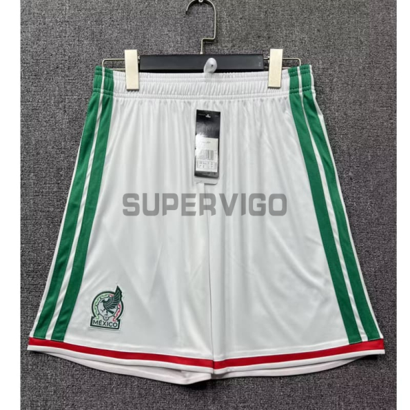 Pantalón Corto México Primera Equipación Mundial 2026 Blanco