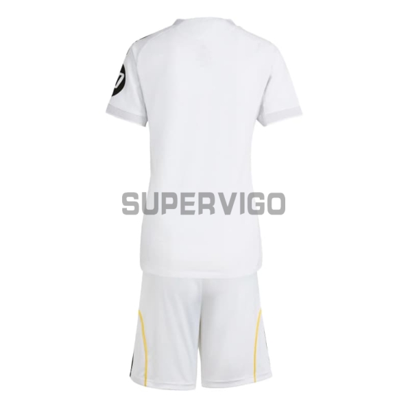 Camiseta Real Madrid Primera Equipación 2025/2026 Blanco Niño Kit