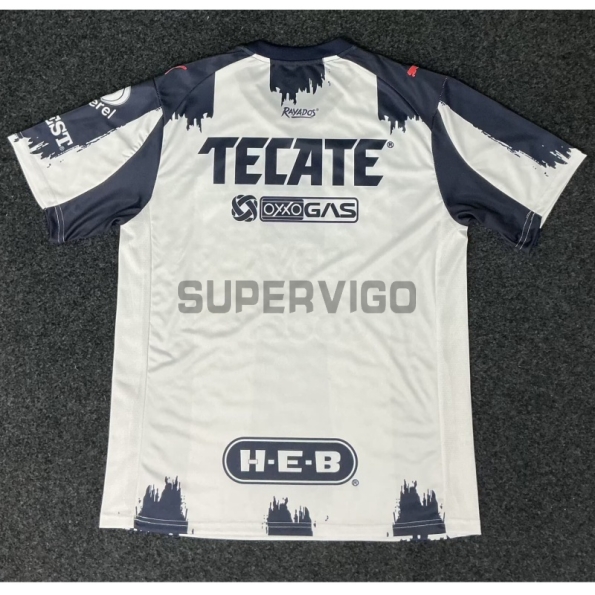 Camiseta Monterrey Primera Equipación 2025/2026 Blanco/Azul Marino