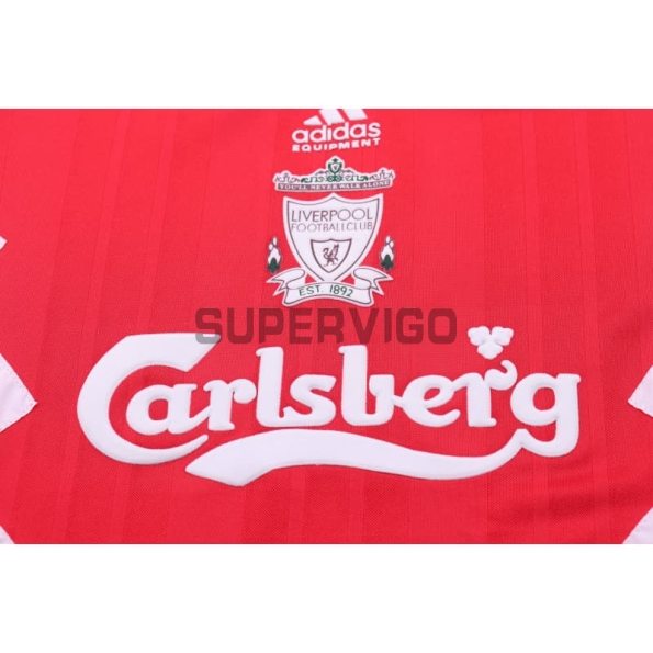 Camiseta Liverpool Primera Equipación Retro 1993/95 Rojo Niño Kit