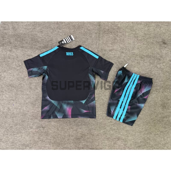 Camiseta de Portero Argentina Primera Equipación Mundial 2026 Negro Niño Kit