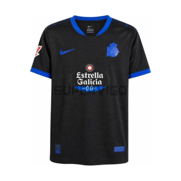 Camiseta Deportivo de La Coruña Segunda Equipación 2026/2027 Negro con Parche La Liga