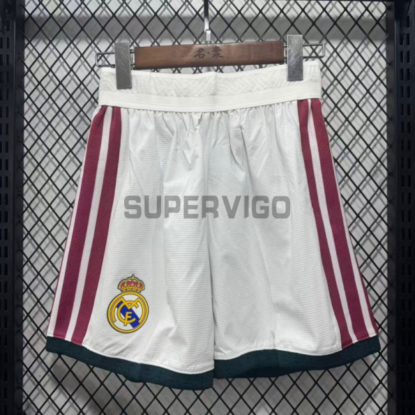 Pantalón Corto Real Madrid Primera Equipación 2026/2027 Blanco (EDICIÓN JUGADOR)