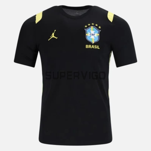 Camiseta Brasil 2026 Negro Pre-Match