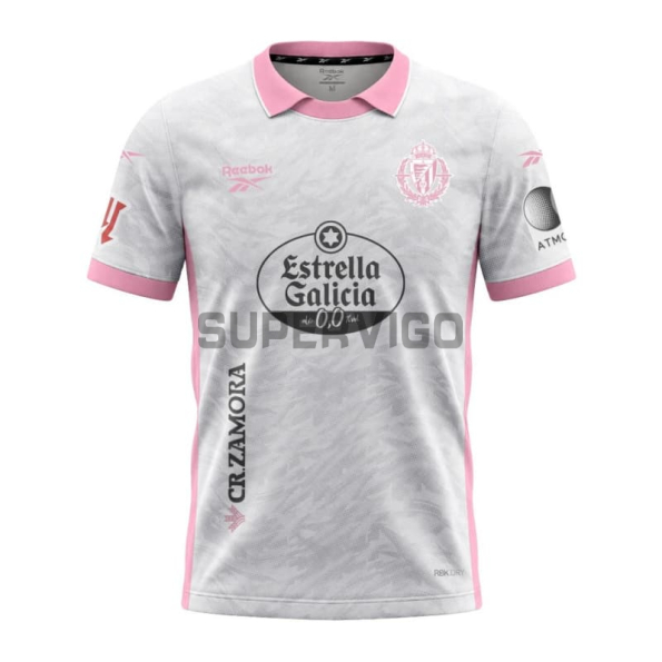 Camiseta Real Valladolid Tercera Equipación 2026/2027 Gris/Rosa con Parche La Liga