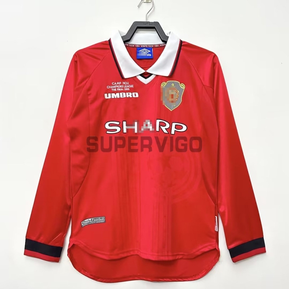 Camiseta Manchester United Primera Equipación Retro 1999/00 ML