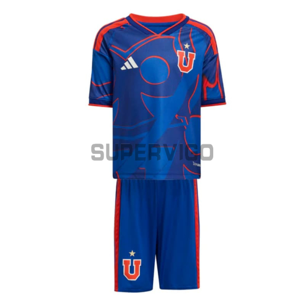 Camiseta Universidad de Chile Primera Equipación 2026/2027 Azul Niño Kit