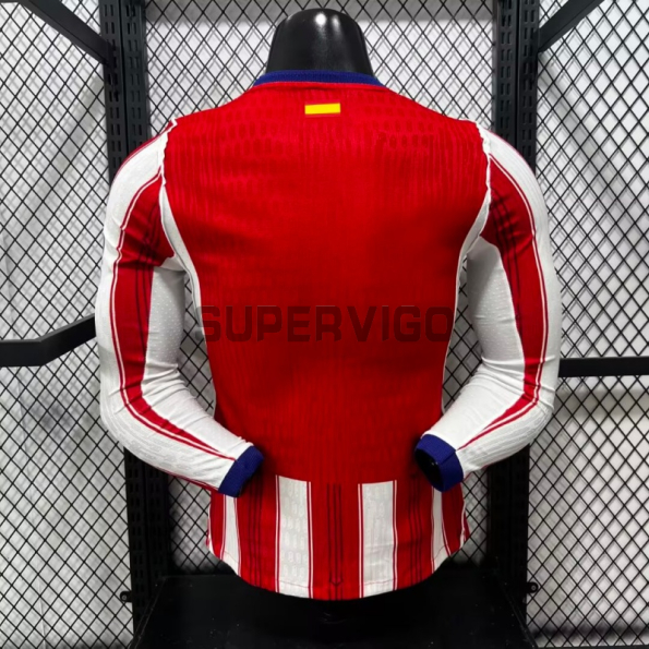 Camiseta Atlético de Madrid Primera Equipación 2026/2027 ML Rojo/Blanco (EDICIÓN JUGADOR)