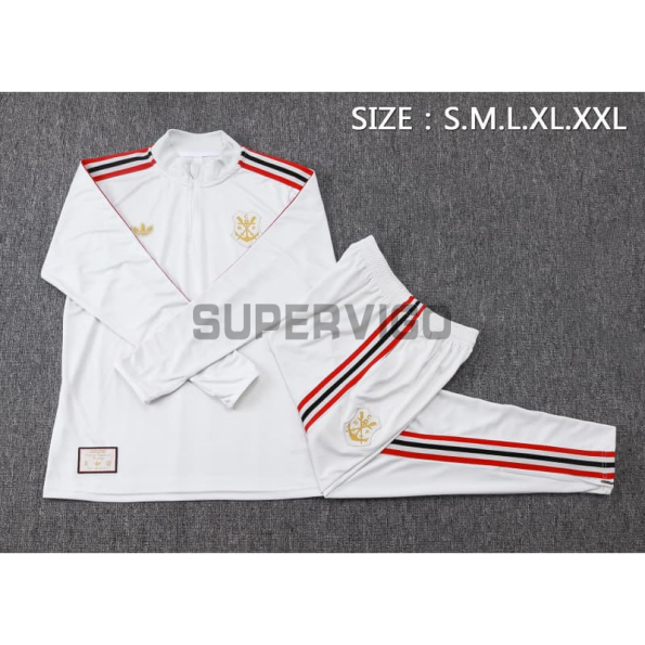 Sudadera De Entrenamiento Flamengo 2025/2026 Kit Gris Claro