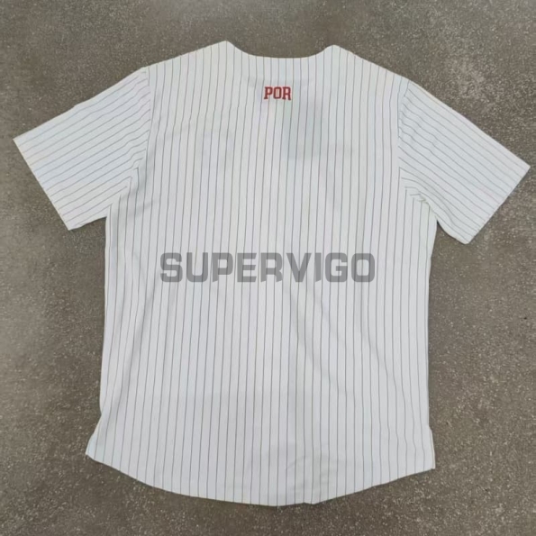 Camiseta Portugal 2025 Baseball Shirt Blanco