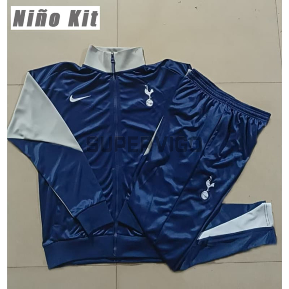 Chandal Tottenham Hotspur 2025/2026 Niño Azul Marino/Gris