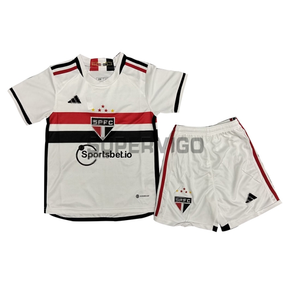 Camiseta São Paulo Primera Equipación 2023/2024 Niño Kit