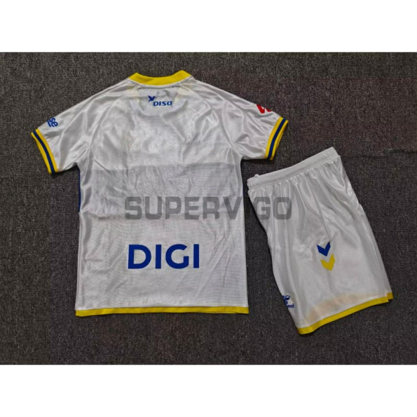 Camiseta Las Palmas Tercera Equipación 2026/2027 Blanco Niño Kit con Parche La Liga