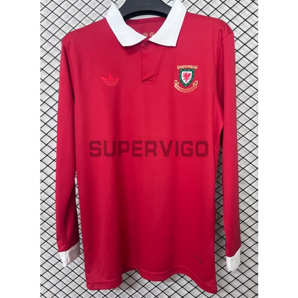 Camiseta Gales 150 Aniversario Edición 2026 ML Rojo