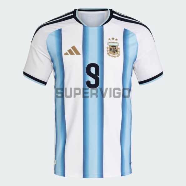 Camiseta J.Álvarez 9 Argentina Primera Equipación 2026 Azul/Blanco