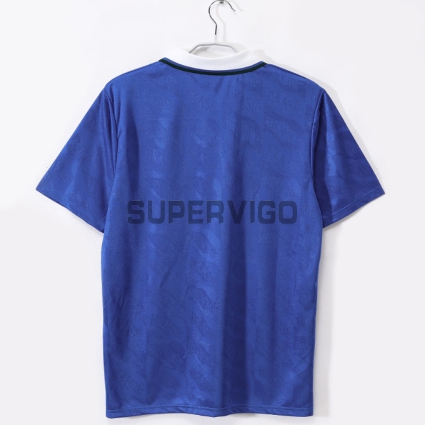Camiseta Brasil Segunda Equipación Retro 1991/93 Azul