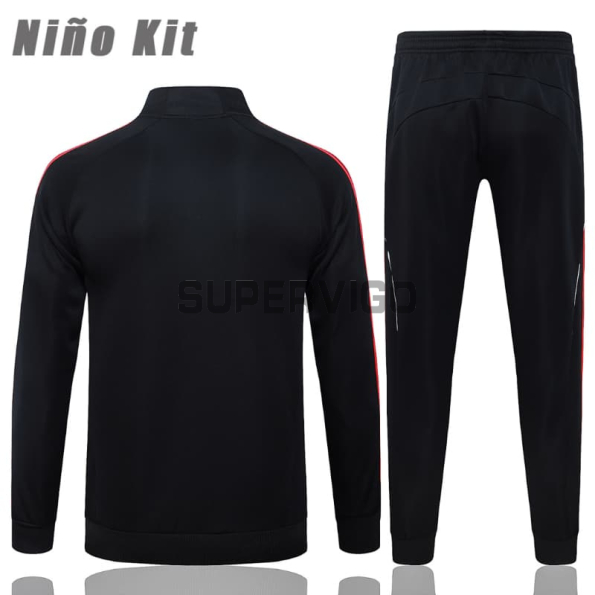 Chandal Liverpool 2025/2026 Niño Negro/Rojo Versión Retro