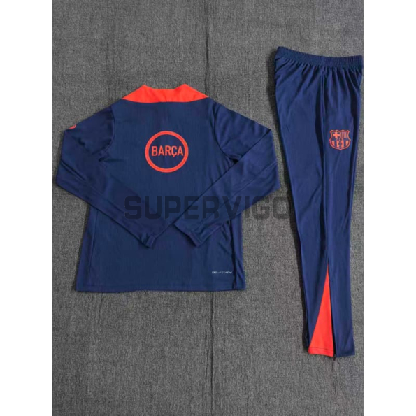 Sudadera De Entrenamiento Barcelona 2025/2026 Niño Kit Azul/Naranja