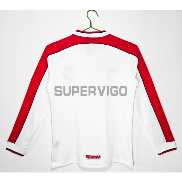 Camiseta Liverpool Segunda Equipación Retro 1998 ML Blanco