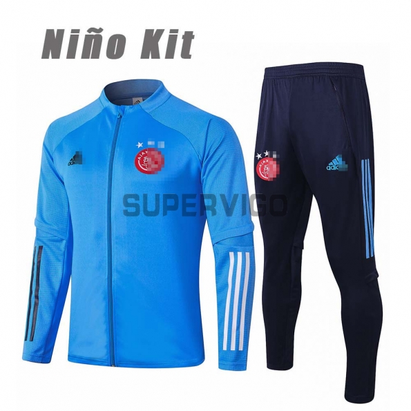 Chandal AFC Ajax 2020/2021 Niño Kit Azul Claro | SuperVigo