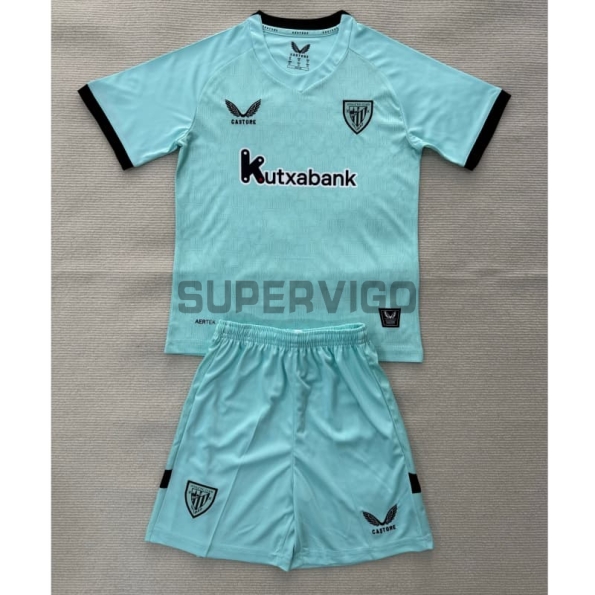 Camiseta Athletic de Bilbao Tercera Equipación 2025/2026 Verde Niño Kit