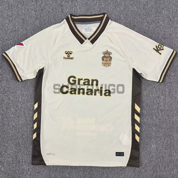 Camiseta Las Palmas Tercera Equipación 2025/2026 Beige con Parche La Liga