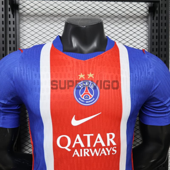 Camiseta PSG Primera Equipación 2026/2027 Azul/Rojo con dos Estrellas (EDICIÓN JUGADOR)