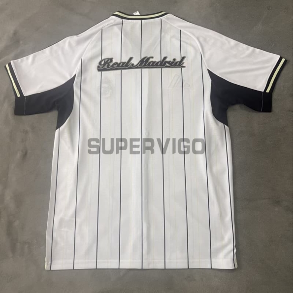 Camiseta Real Madrid 2025/2026 Baseball Shirt Blanco/Azul Marino