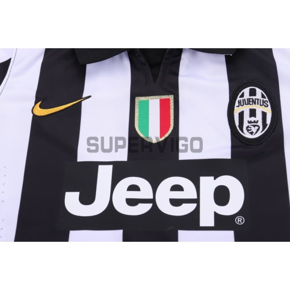Camiseta Juventus Primera Equipación Retro 2014/15 Blanco/Negro Niño Kit